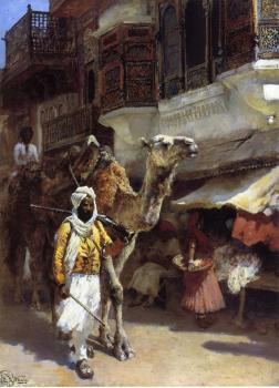 埃德溫 羅德 威尅斯 Man Leading a Camel